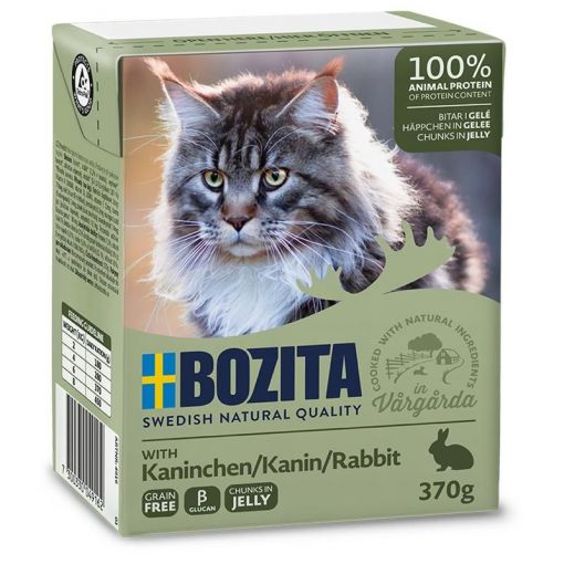 Bozita Cat Tetra Recard Häppchen in Gelee Kaninchen 370g (Menge: 6 je Bestelleinheit)