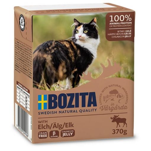 Bozita Cat Tetra Recard Häppchen in Gelee Elch 370g (Menge: 16 je Bestelleinheit)