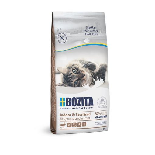 Bozita Cat Indoor & Sterilised Grain free Reindeer 2kg